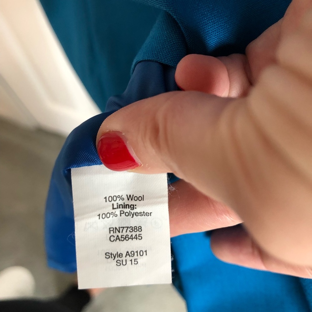 J.Crew Factory teal blue dress. OP - Picture 3 of 4